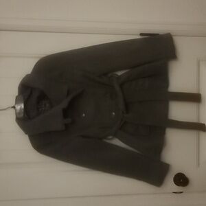 KISS Belted Peacoat